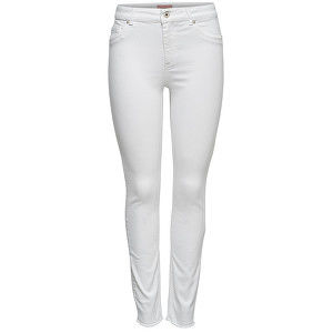 ONLY Dámske džínsy ONLBLUSH Slim Fit 15155438 White S/32