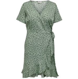 ONLY CARMAKOMA Dámske šaty CARLIVIA Regular Fit 15252210 Hedge Green 4XL