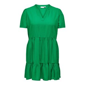 ONLY CARMAKOMA Dámske šaty CARTIRI-CARO Regular Fit 15311976 Green Bee 3XL/4XL