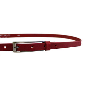 Penny Belts Dámsky kožený opasok 15-1-93 red 85 cm