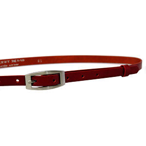 Penny Belts Dámsky kožený opasok 15-2-93 red 90 cm