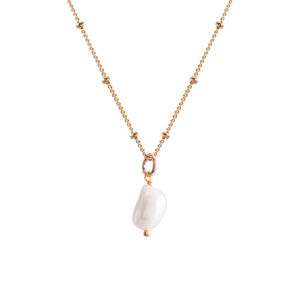 Decadorn Nežný pozlátený náhrdelník s pravou perlou Sea