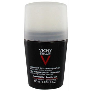 Vichy Dezodorant pre citlivú pokožku Homme 48H Deo roll-on (Anti-Transpirant Extra Sensitive) 50 ml