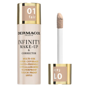Dermacol Vysoko krycí make-up a korektor Infinity (Multi-Use Super Coverage Waterproof Touch) 20 g 01 Fair