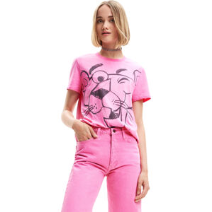 Desigual Dámske tričko Ts Pink Panther Regular Fit 23SWTK813056 S