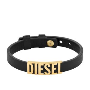 Diesel Čierny kožený náramok DX1440710
