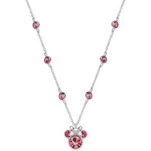 Disney Krásny strieborný náhrdelník Minnie Mouse s kryštálmi NS00045SRUL-157.CS