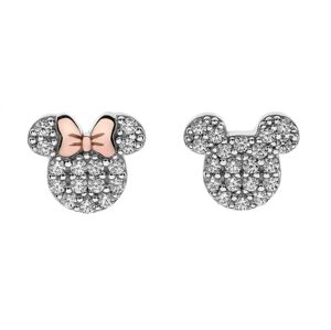 Disney Pôvabné strieborné náušnice kôstky Mickey and Minnie Mouse E905016UZWL