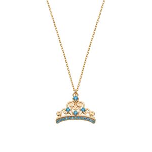 Disney Pôvabný pozlátený náhrdelník Princess NS00020YZBL-157.CS (retiazka, prívesok)