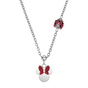 Disney Slušivý oceľový náhrdelník s príveskami Minnie Mouse N600605RRL-157.CS