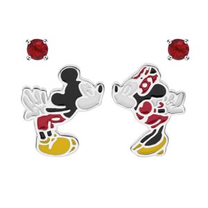 Disney Strieborná sada náušníc Mickey and Minnie Mouse SS00004SRRL.CS