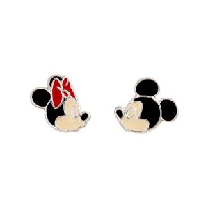 Disney Strieborné náušnice kôstky Mickey and Minnie Mouse ES00087SL.CS