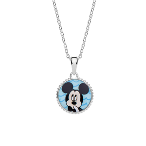 Disney Strieborný náhrdelník Mickey Mouse CS00017SL-P.CS (retiazka, prívesok)