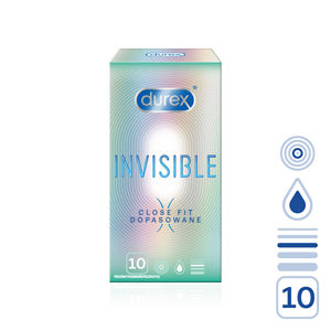 Durex Kondomy Invisible Close Fit 10 ks