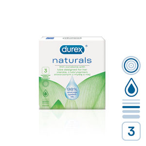 Durex Kondomy Naturals 3 ks