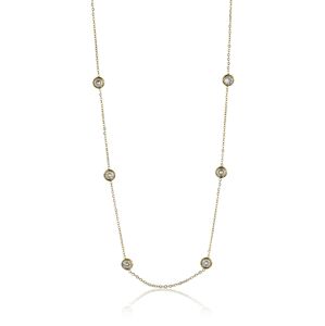 Emily Westwood Jemný pozlátený náhrdelník s kryštálmi Phoebe EWN23096G