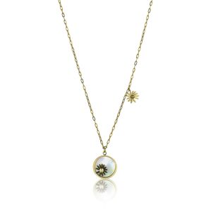 Emily Westwood Očarujúce pozlátený náhrdelník s perleťou Ariella EWN23048G