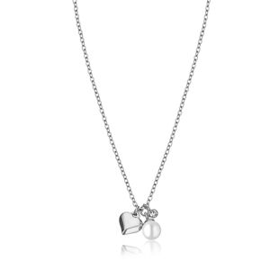 Emily Westwood Slušivý oceľový náhrdelník s príveskami WN1022S