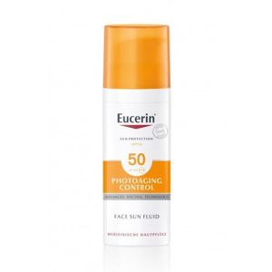 Eucerin Emulzia na opaľovanie proti vráskam Photoaging Control SPF 50 (Face Sun Fluid) 50 ml