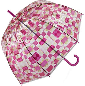 Esprit Dámsky palicový dáždnik Long AC Domeshape Transparent 58724 kaleidoscope