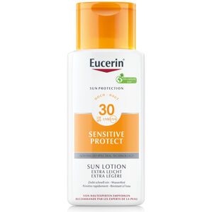 Eucerin Extra ľahké mlieko na opaľovanie Sensitive Protect SPF 30 (Extra Light Sun Lotion) 150 ml