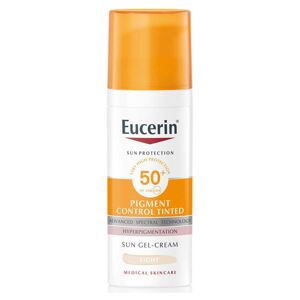 Eucerin Ochranný tónovací gélový krém na tvár SPF 50+ Pigment Control Tinted (Sun Gel-Cream) 50 ml Light