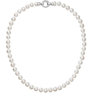 Evolution Group Krásny perlový náhrdelník Pavona 22003.1 A