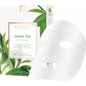 Foreo Očisťujúca plátienková maska pre zmiešanú pleť Green Tea (Purifying Sheet Mask) 3 x 20 g