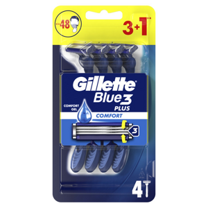 Gillette Jednorazové holítka Blue3 Plus Comfort 3+1 ks