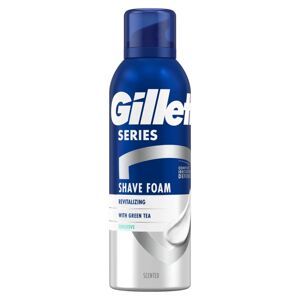 Gillette Revita l pena na holenie Series Sensitiv e Green Tea ( Revita l izing Shave Foam) 200 ml