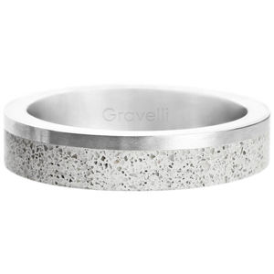 Gravelli Betónový prsteň Edge Slim oceľová / sivá GJRUSSG021 60 mm