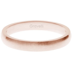 Gravelli Ružovo pozlátený prsteň z ušľachtilej ocele Precious GJRWRGX106 53 mm