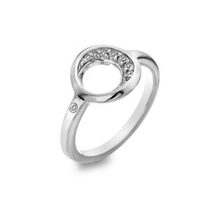 Hot Diamonds Elegantný strieborný prsteň s briliantom a topazmi Celestial DR232 50 mm