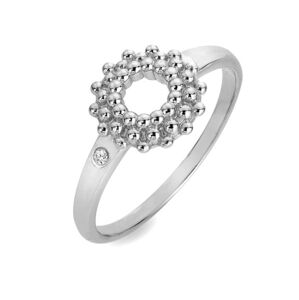 Hot Diamonds Krásny strieborný prsteň s diamantom Blossom DR278 50 mm