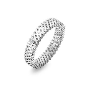 Hot Diamonds Luxusný strieborný prsteň s diamantom Quest Filigree DR222 59 mm