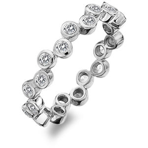 Hot Diamonds Luxusný strieborný prsteň s topazmi a diamantom Willow DR208 54 mm