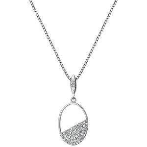Hot Diamonds Strieborný náhrdelník s diamantom Horizon Topaz DP767