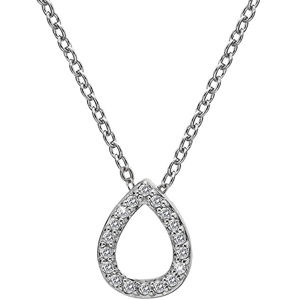 Hot Diamonds Strieborný náhrdelník so slzičkou Micro Bliss DP695 (retiazka, prívesok)