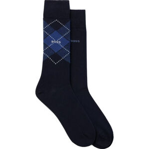 Hugo Boss 2 PACK - pánske ponožky BOSS 50503581-403 43-46