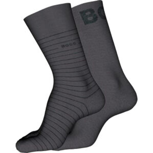 Hugo Boss 2 PACK - pánske ponožky BOSS 50503547-033 43-46