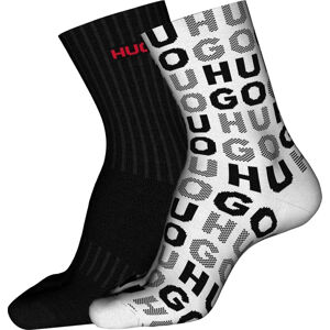 Hugo Boss 2 PACK - pánske ponožky HUGO 50501958-100 43-46