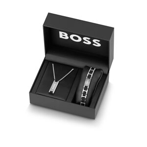 Hugo Boss Moderná sada šperkov pre mužov Sakis 1570151 (náhrdelník, náramok)