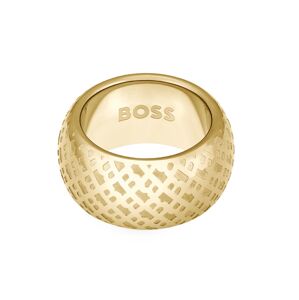 Hugo Boss Výrazný pozlátený prsteň pre ženy 1580589 55 mm