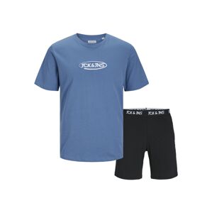 Jack&Jones Pánska sada - tričko a kraťasy JACOLIVER Standard Fit 12257169 Coronet Blue XXL