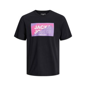 Jack&Jones Pánske tričko JCOLOGAN Standard Fit 12242492 black XL