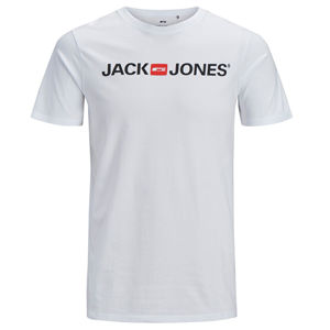Jack&Jones Pánske tričko JJECORP Slim Fit 12137126 White L