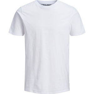 Jack&Jones Pánske tričko JJEORGANIC BASIC Slim Fit 12156101 White XXL