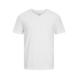 Jack&Jones Pánske tričko JJEORGANIC Standard Fit 12156102 White S