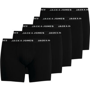 Jack&Jones PLUS 5 PACK - pánske boxerky JACHUEY 12194944 Black XXL