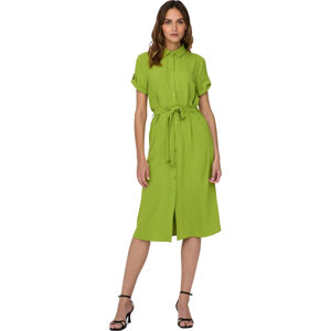 Jacqueline de Yong Dámske šaty JDYLION Regular Fit 15287297 Lima Bean Green L